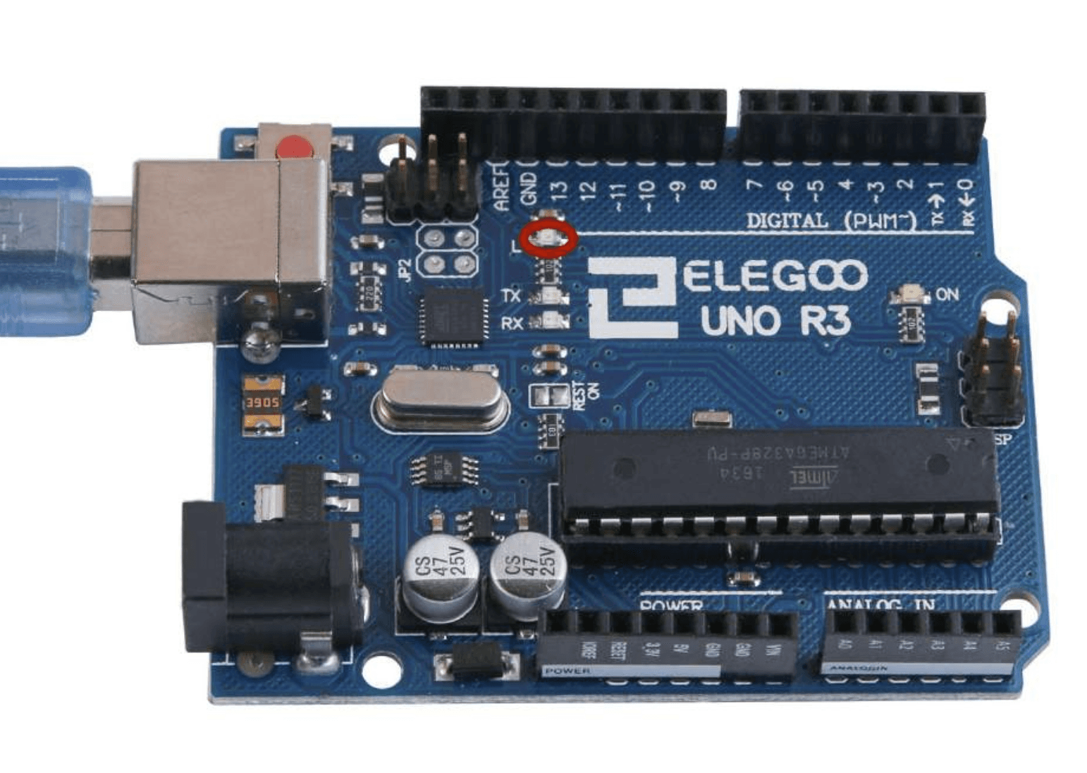 Screenshot of Arduino website